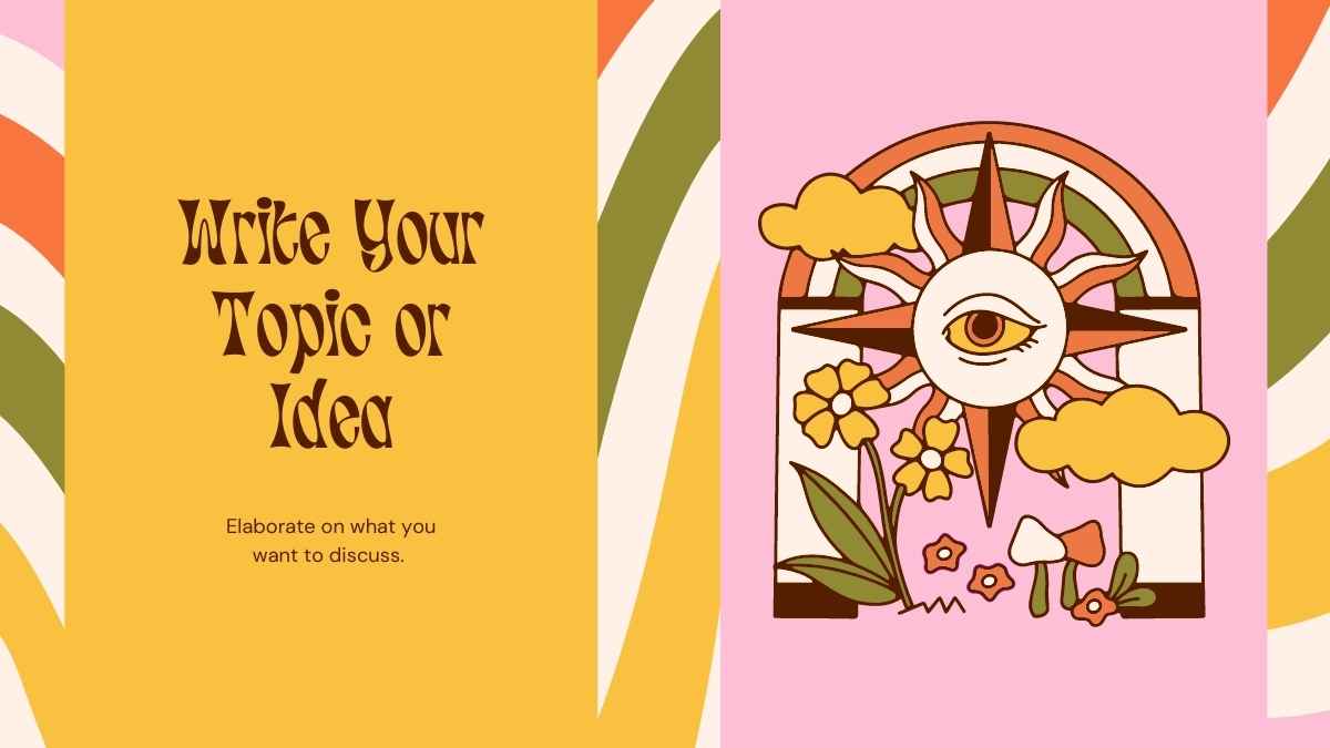 Psychedelic Art Style Creative Education Slides - slide 8