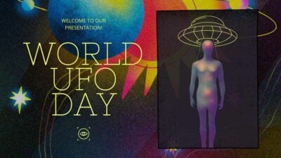 サイケデリックな世界のUFOの日スライド