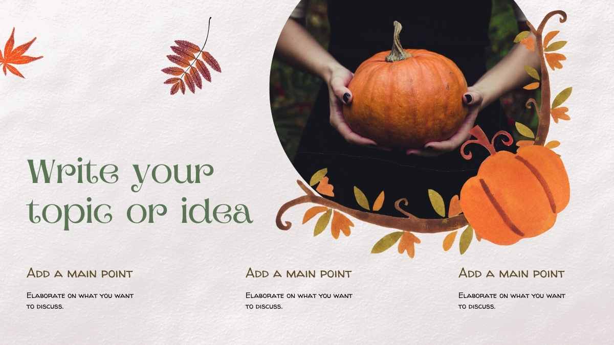 Pumpkins Minitheme for Marketing Slides - slide 7