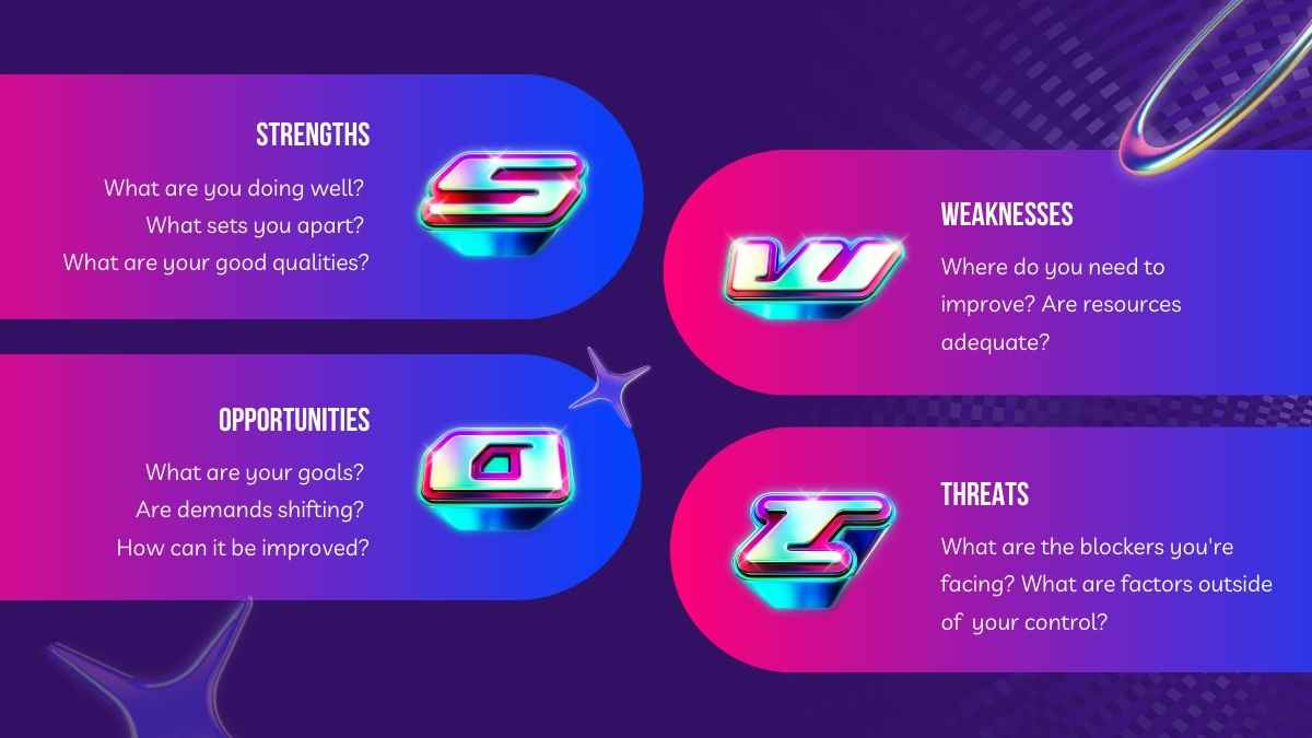 Plantillas Futuristas Moradas y Coloridas para un Boletín del Metaverso - diapositiva 11