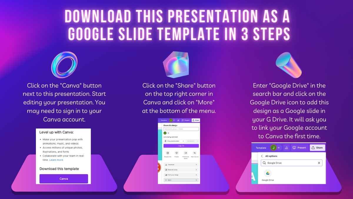 パープルでフューチャリスティックなカラフルメタバースニュースレタースライド - slide 4