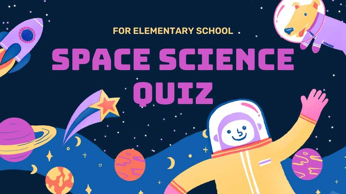 Illustrated Space Science Quiz Slides - slide 1