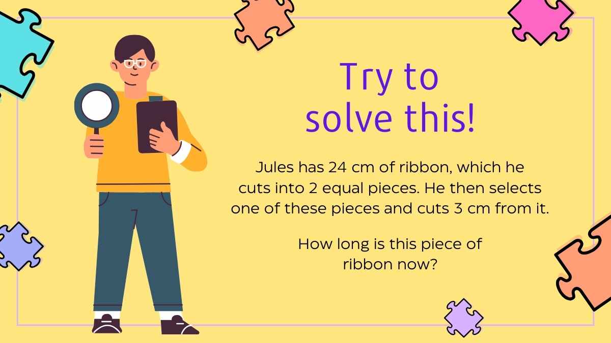 Puzzle Solving Multistep Word Problems Lesson for Elementary - slide 11