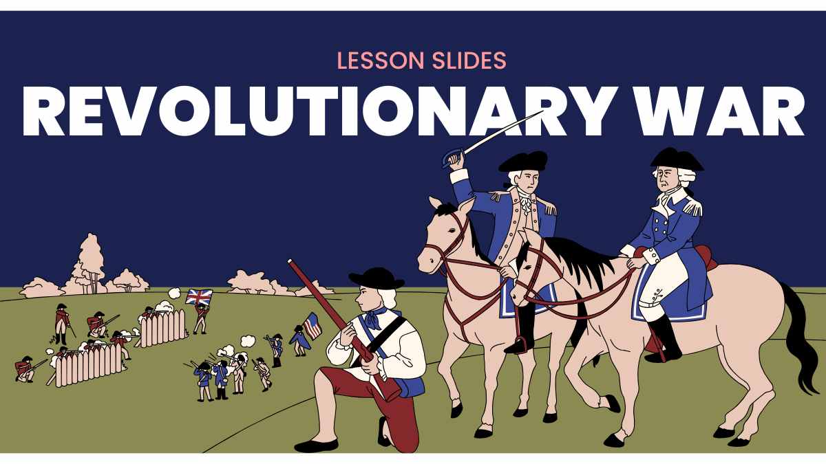 Illustrated Revolutionary War Slides - slide 1