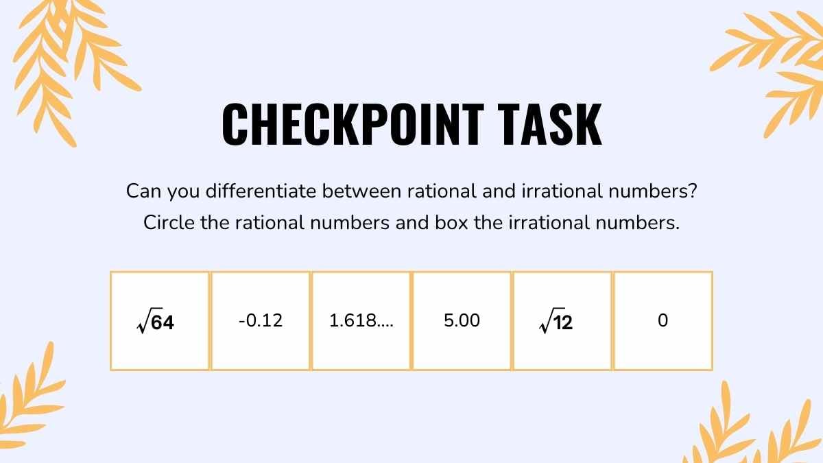 Rational and Irrational Numbers Lesson for Middle School - slide 8