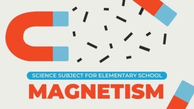 Slide Ilmu Pengetahuan Alam tentang Magnetisme untuk SD dengan Doodle Cokelat yang Lucu