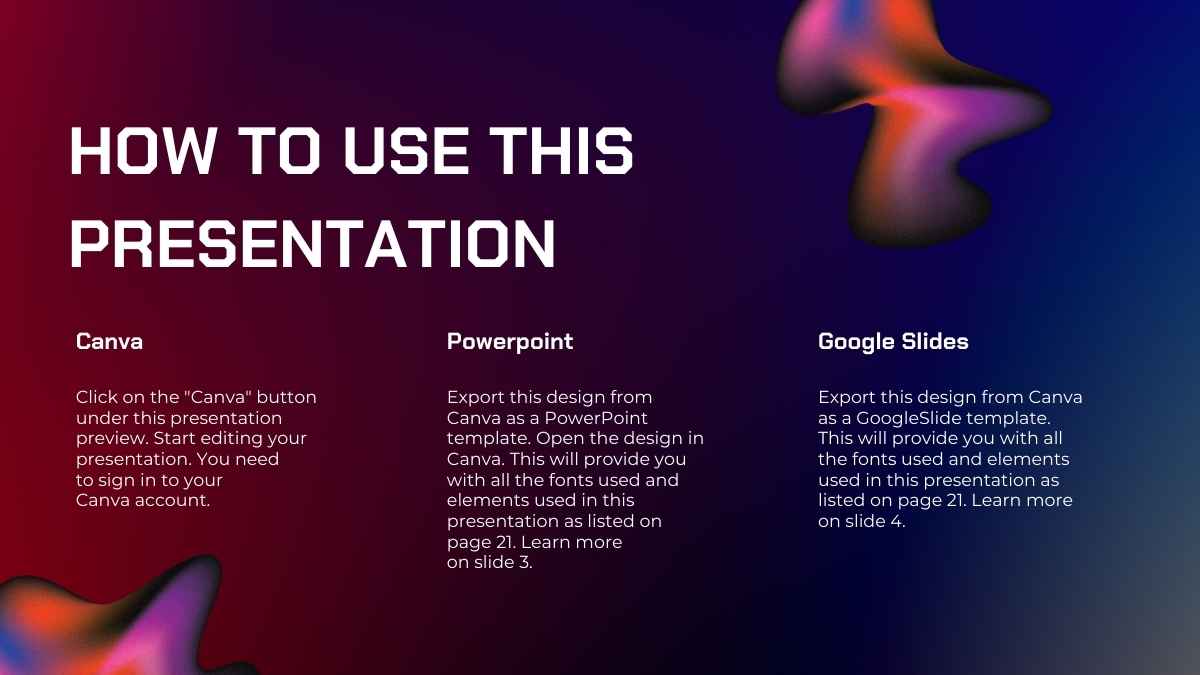 Red and Purple 3D Modern Background Pitch Deck - slide 2