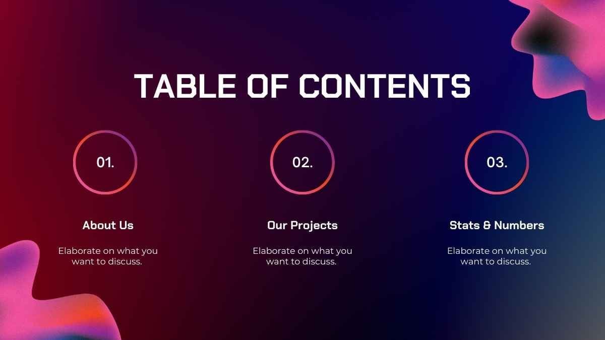 Red and Purple 3D Modern Background Pitch Deck - slide 3