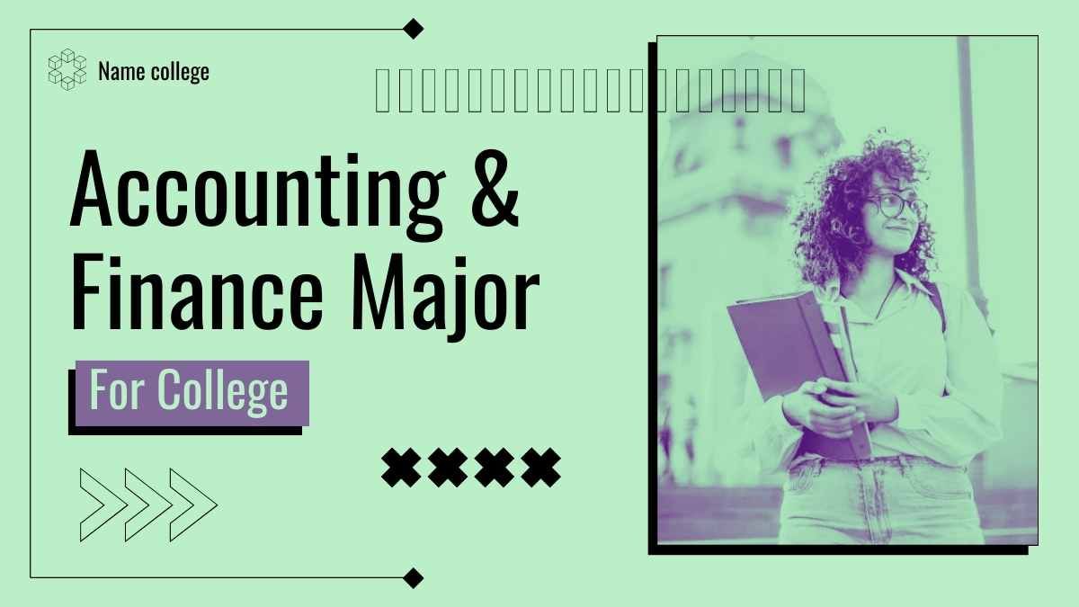 Retro Accounting & Finance Major for College - slide 1