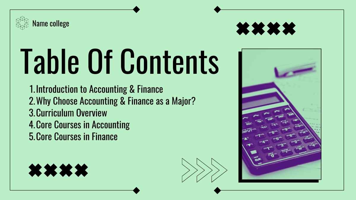 Retro Accounting & Finance Major for College - slide 2