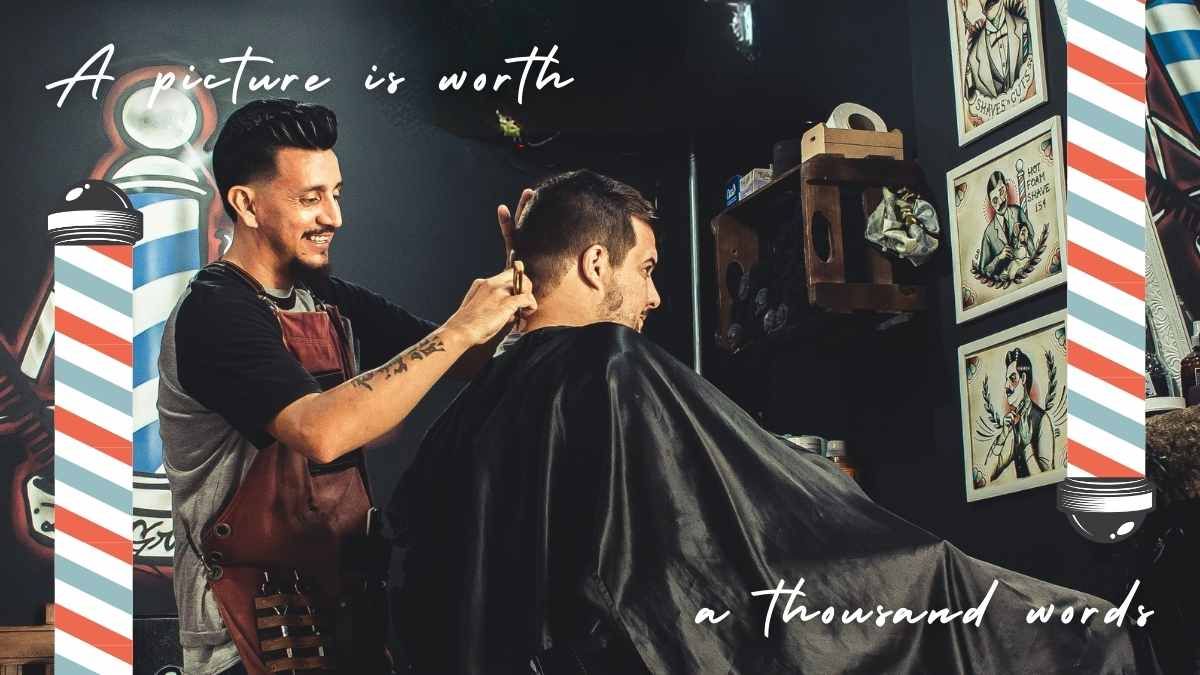 Retro Barber Shop Social Media Posts - diapositiva 7