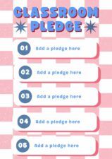 Retro Classroom Pledge Poster