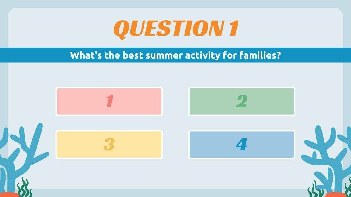 Retro Family Feud Summer Vacation Edition - slide 7