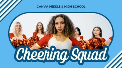 Retro Geometric School Cheering Squad Slides