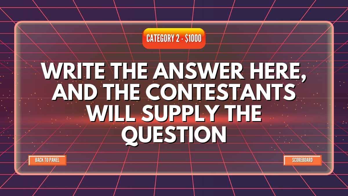 Retro Interactive Jeopardy - slide 13