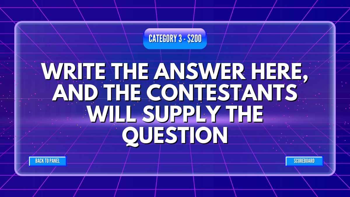 Jeopardy Interativo Retrô - deslizar 15