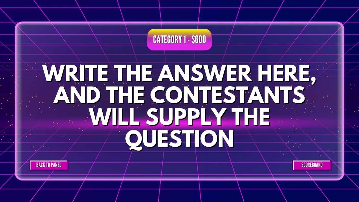 Jeopardy Interactivo Retro - diapositiva 7