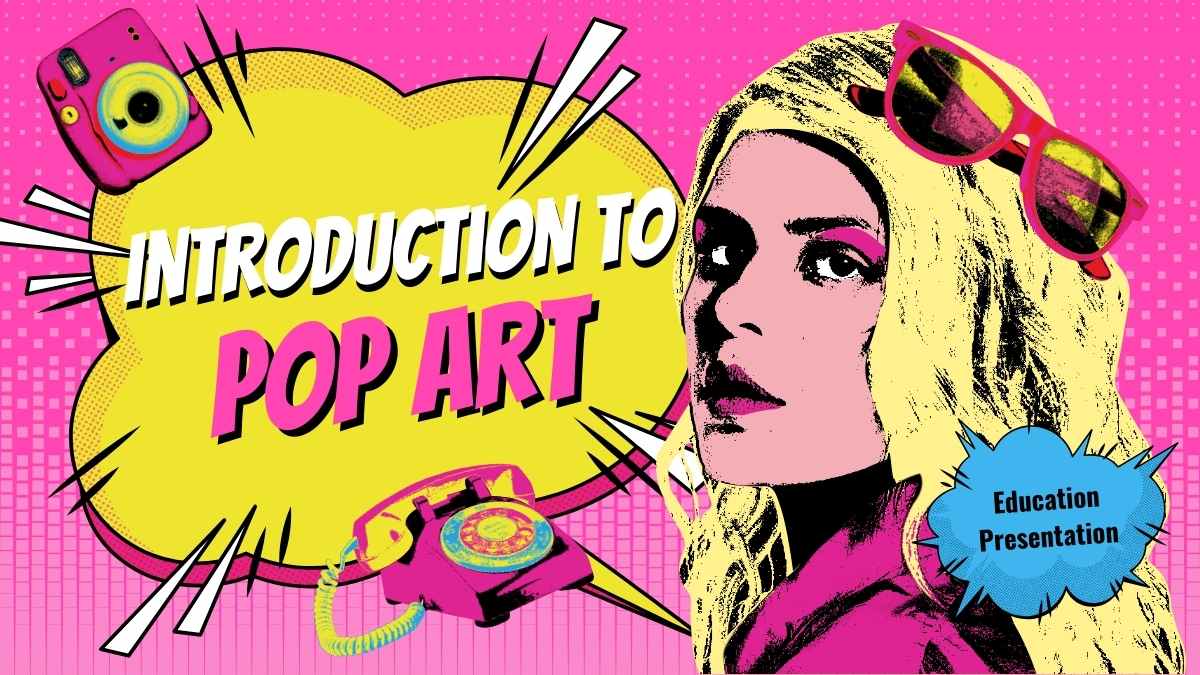 Retro Introduction to Pop Art Lesson - slide 1