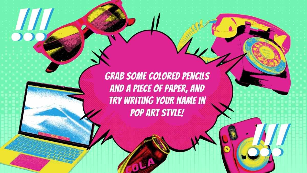 Retro Introduction to Pop Art Lesson - slide 13