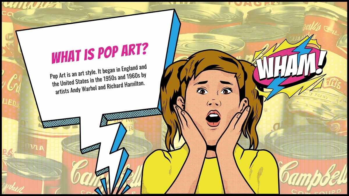 Retro Introduction to Pop Art Lesson - slide 7