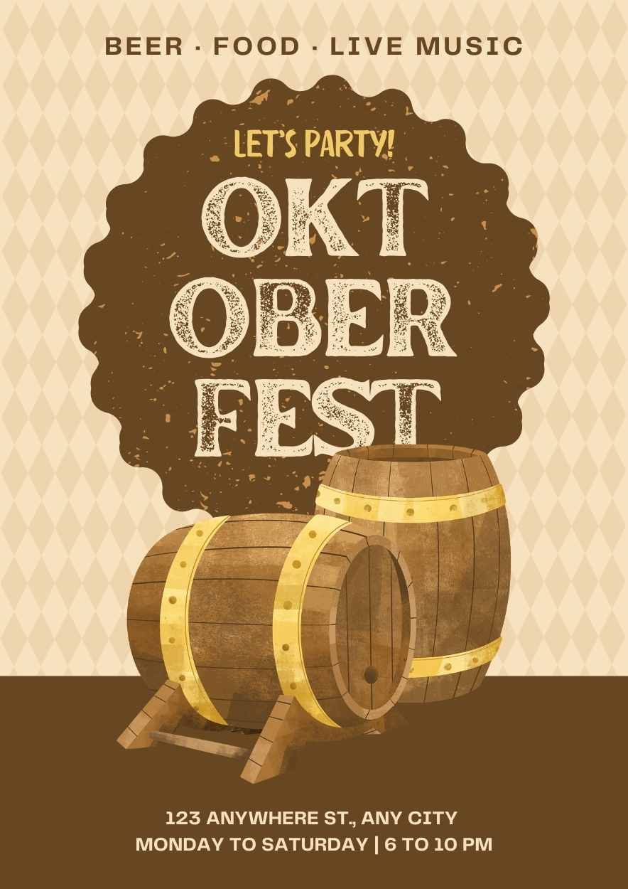 Retro Oktoberfest Party Invitations - slide 2