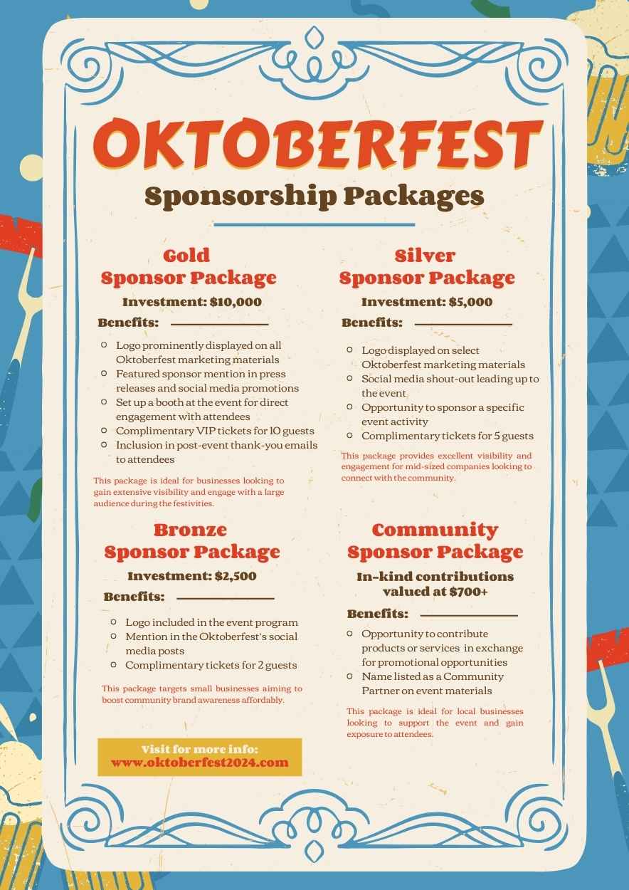 Retro Oktoberfest Sponsorship Packages - slide 1