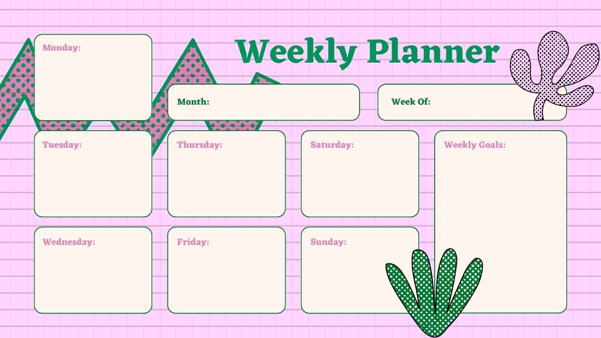 Pink Online Learning Planner Slides - slide 7