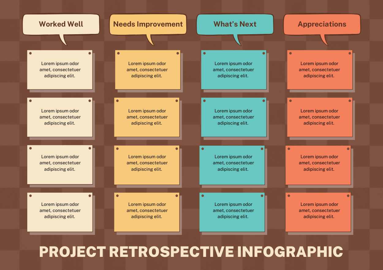 Retro Project Retrospective Infographic - slide 2