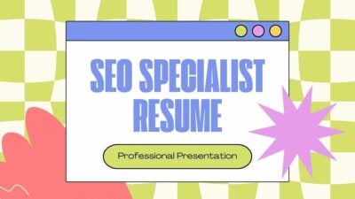 Retro SEO Specialist Resume Slides