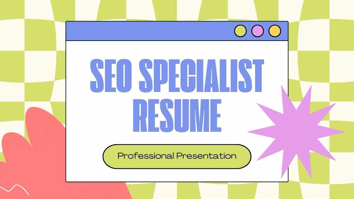 Retro SEO Specialist Resume Slides - slide 1