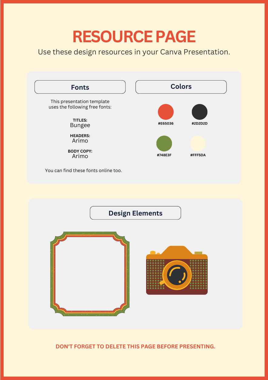 Retro Self-Portrait Worksheet - slide 2