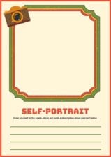 Retro Self-Portrait Worksheet