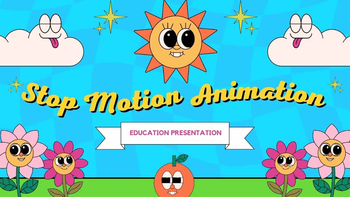 Retro Stop Motion Animation Lesson - slide 1