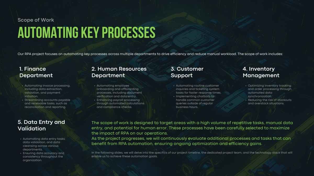 Plantillas para Propuesta de Proyecto de Automatización Robótica de Procesos (RPA) - diapositiva 11