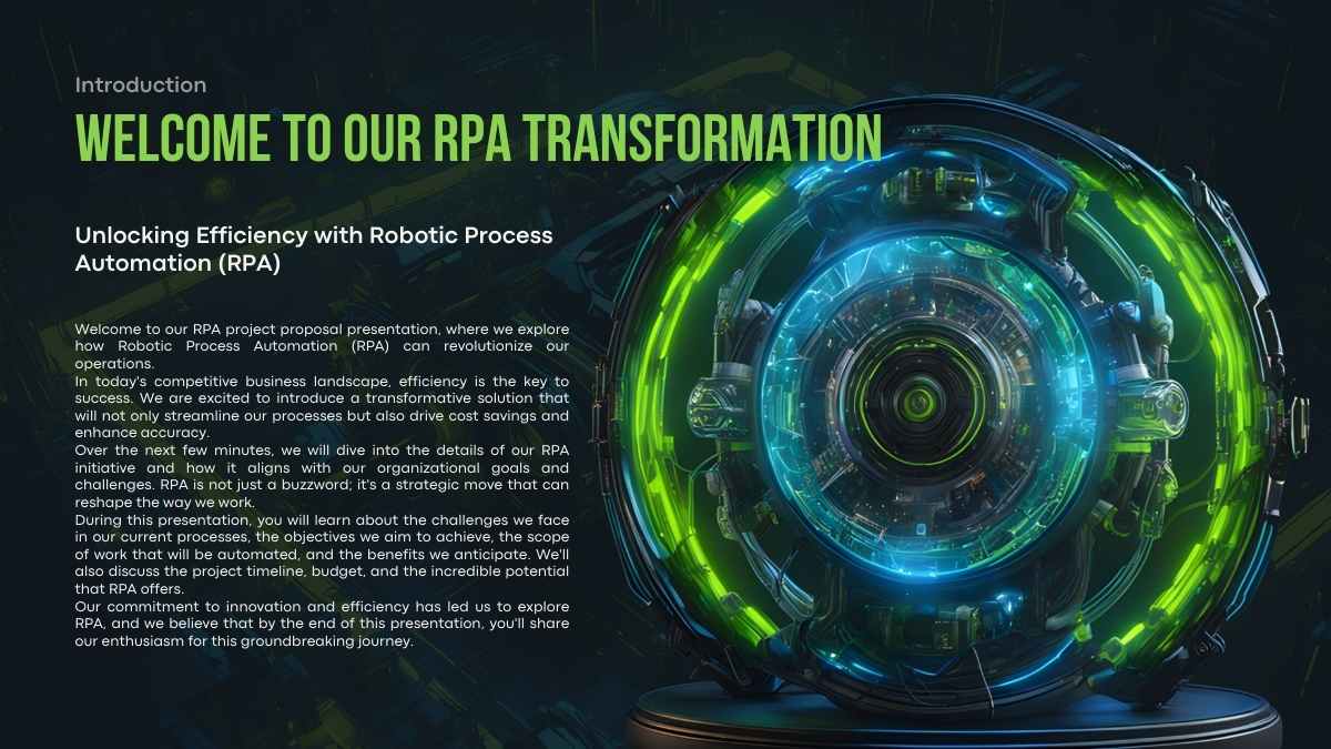 Plantillas para Propuesta de Proyecto de Automatización Robótica de Procesos (RPA) - diapositiva 5