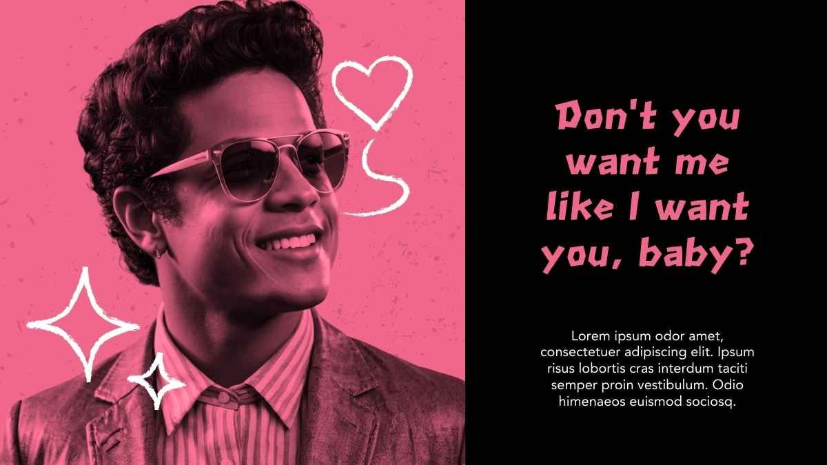 Rosé – Bruno Mars APT Inspired Background Slides - slide 8