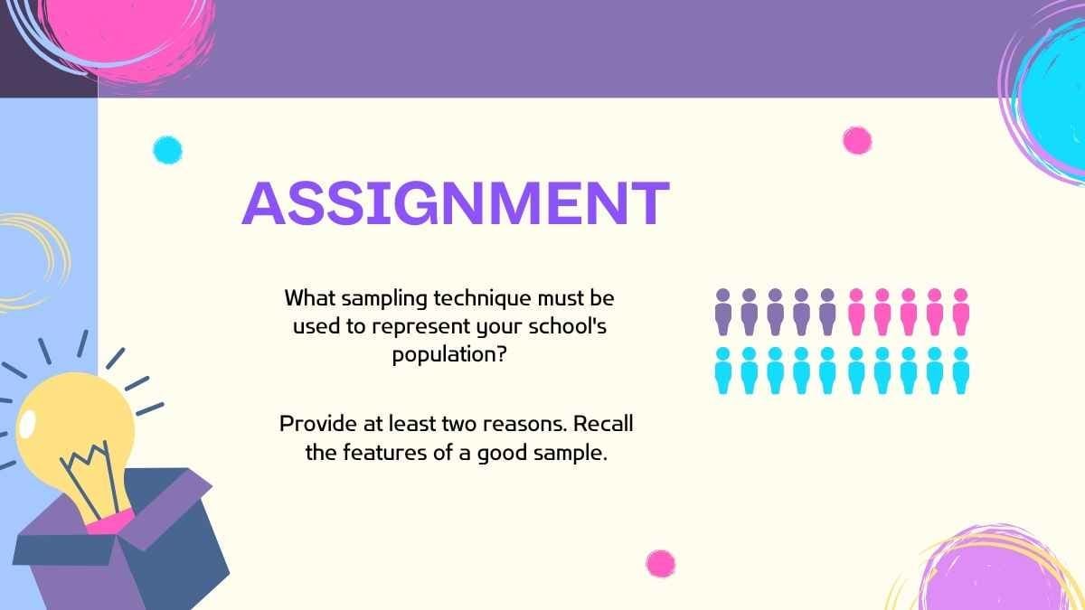 Sampling and Representing Data Lesson for High School - slide 13