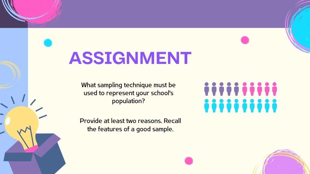 Sampling and Representing Data Lesson for High School - slide 13