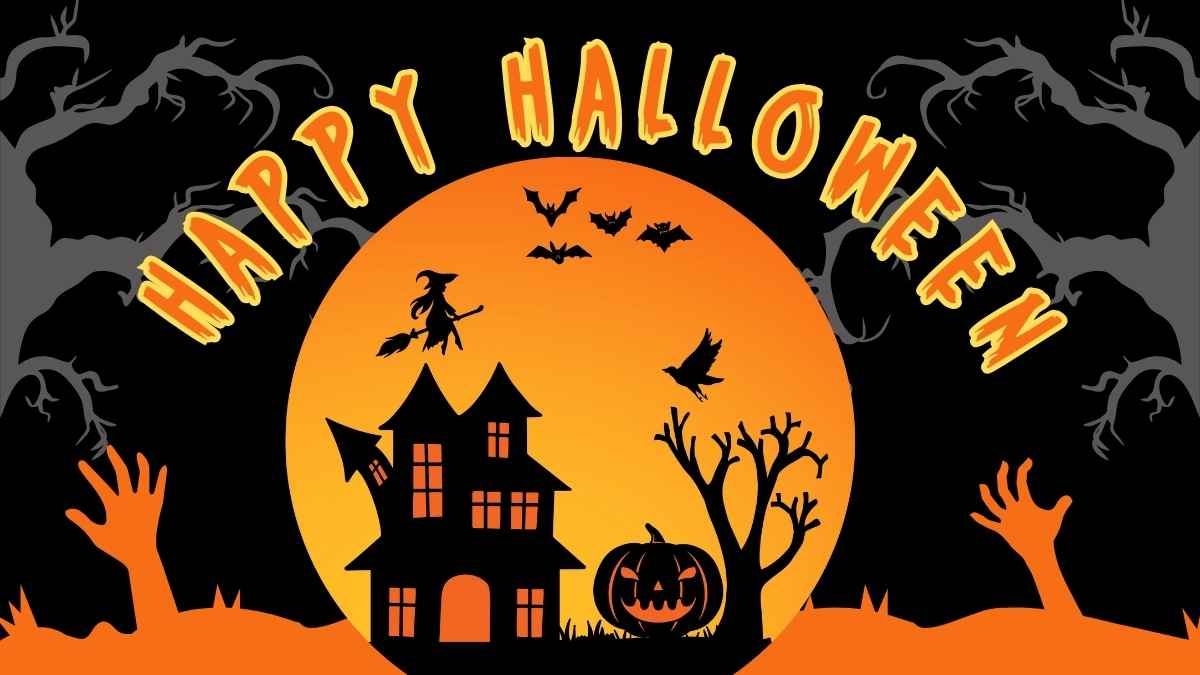 Scary Halloween Background Slides - slide 2