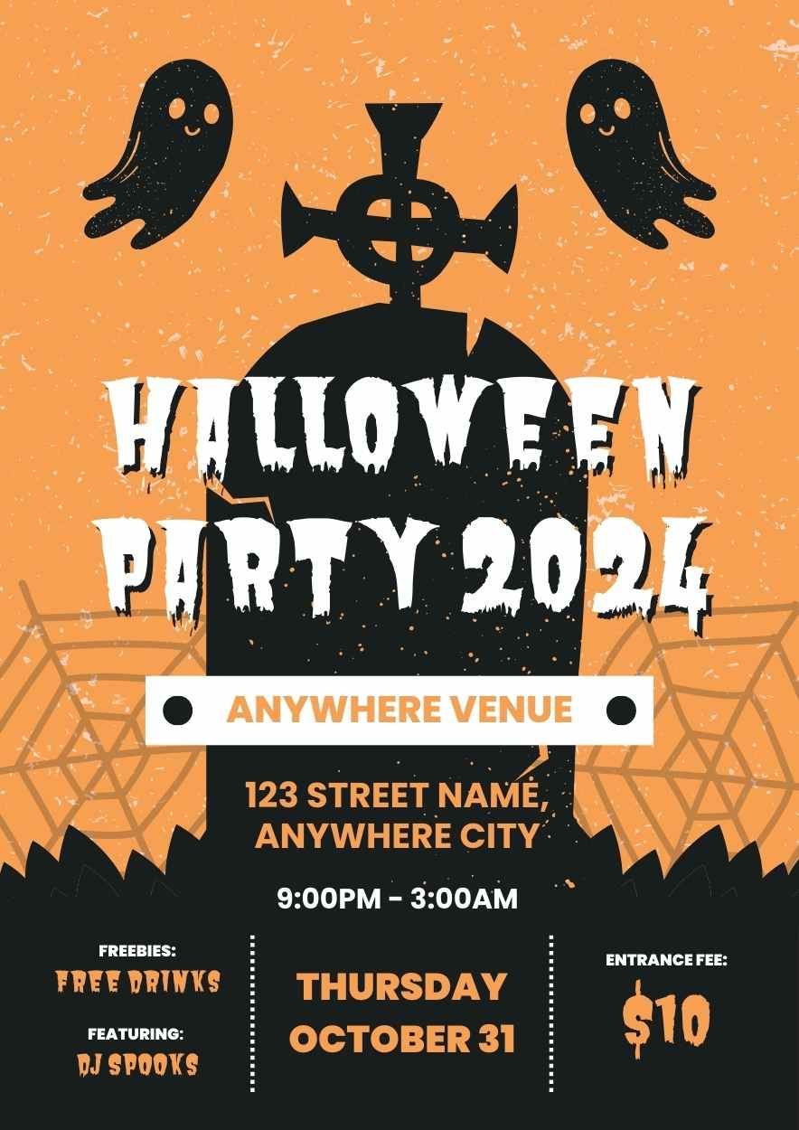 Scary Halloween Party Invitation - slide 1