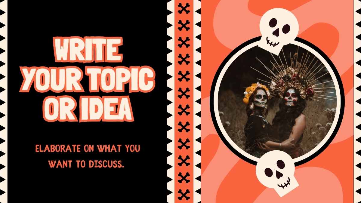 Scary Skulls and Bones Pattern Newsletter Slides - slide 5