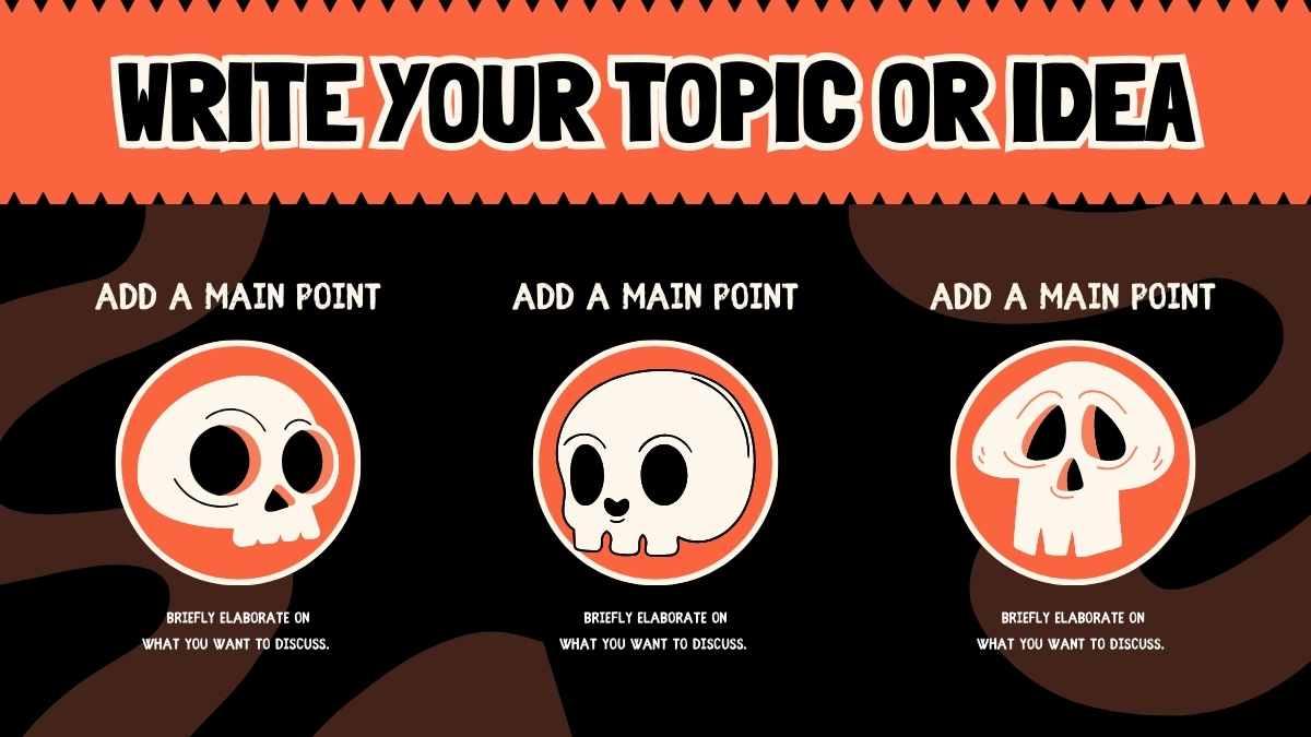 Scary Skulls and Bones Pattern Newsletter Slides - slide 6