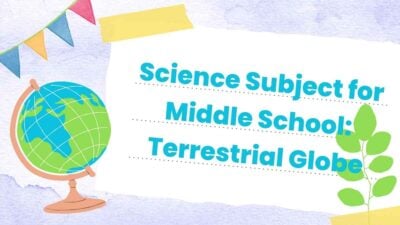 Watercolor Terrestrial Globe Lesson Slides