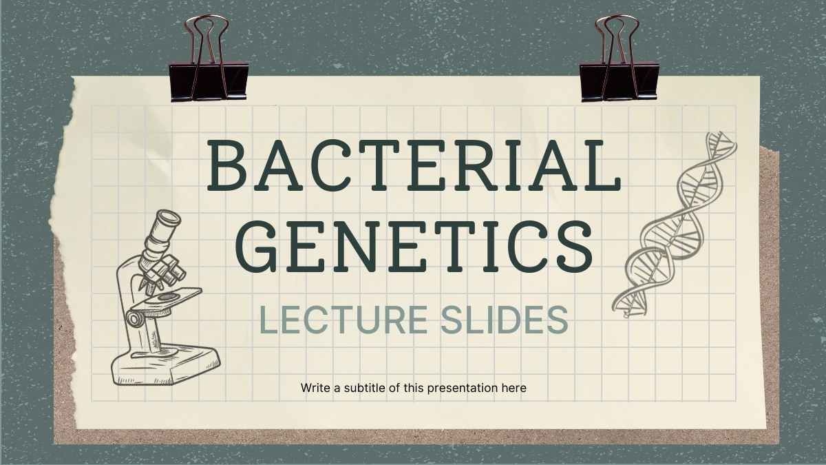 Scrapbook Bacterial Genetics Lecture Slides - slide 1