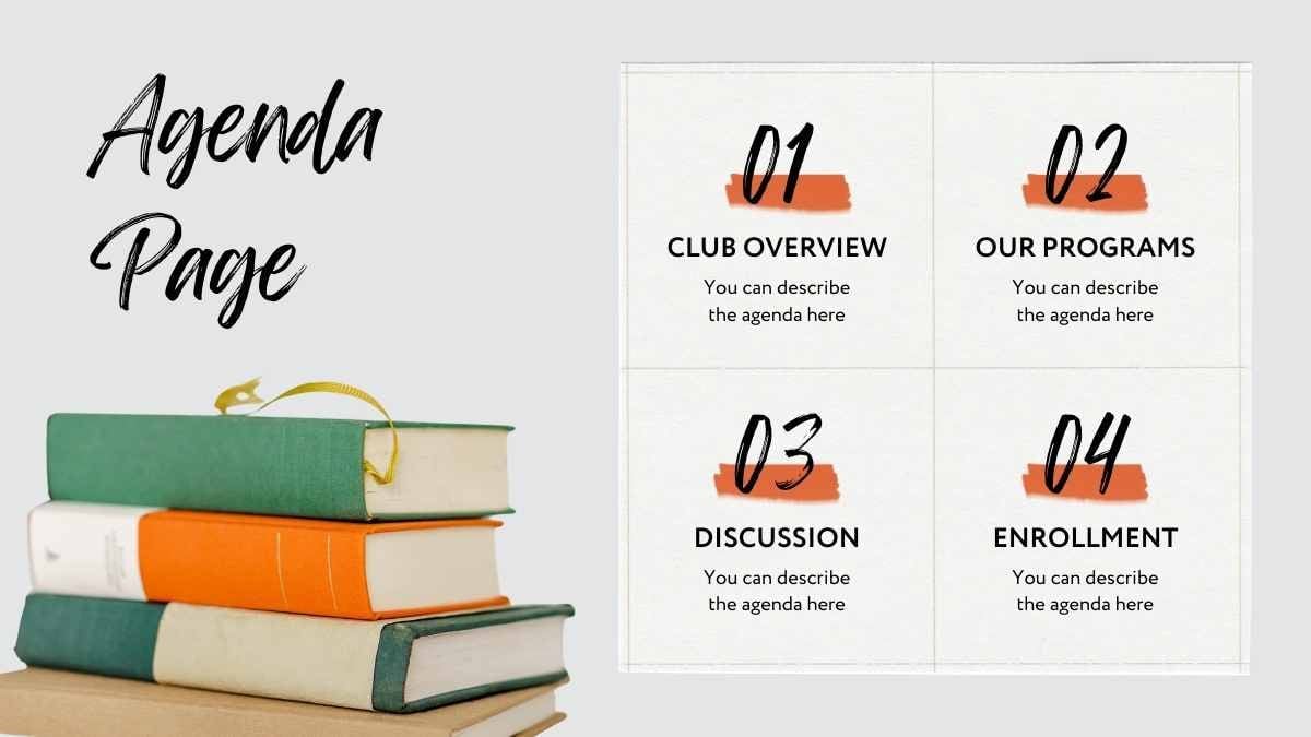 Slides de Clube do Livro em Estilo Scrapbook - deslizar 3