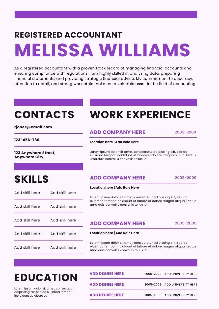 Simple Accountant CV Resume - diapositiva 1