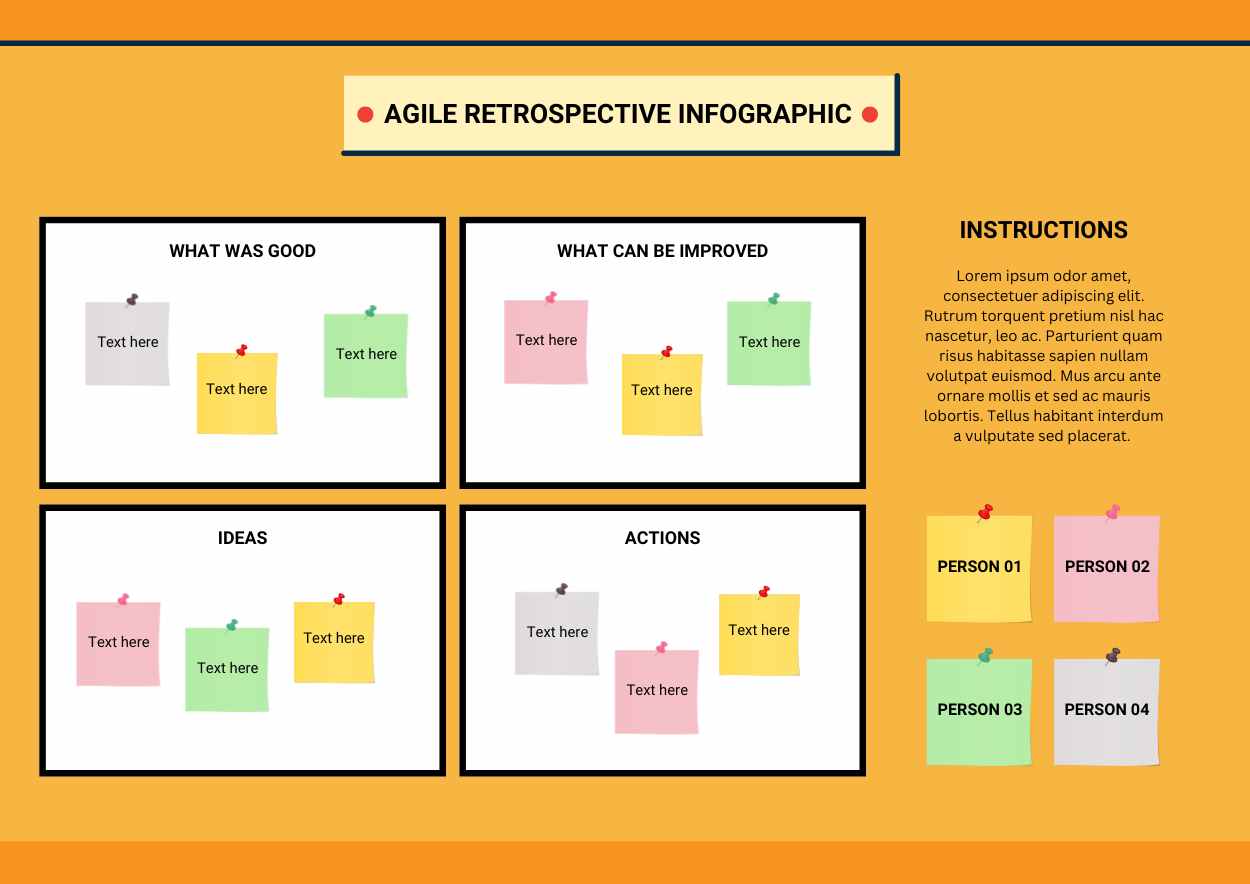 Simple Agile Retrospective Infographic - slide 2