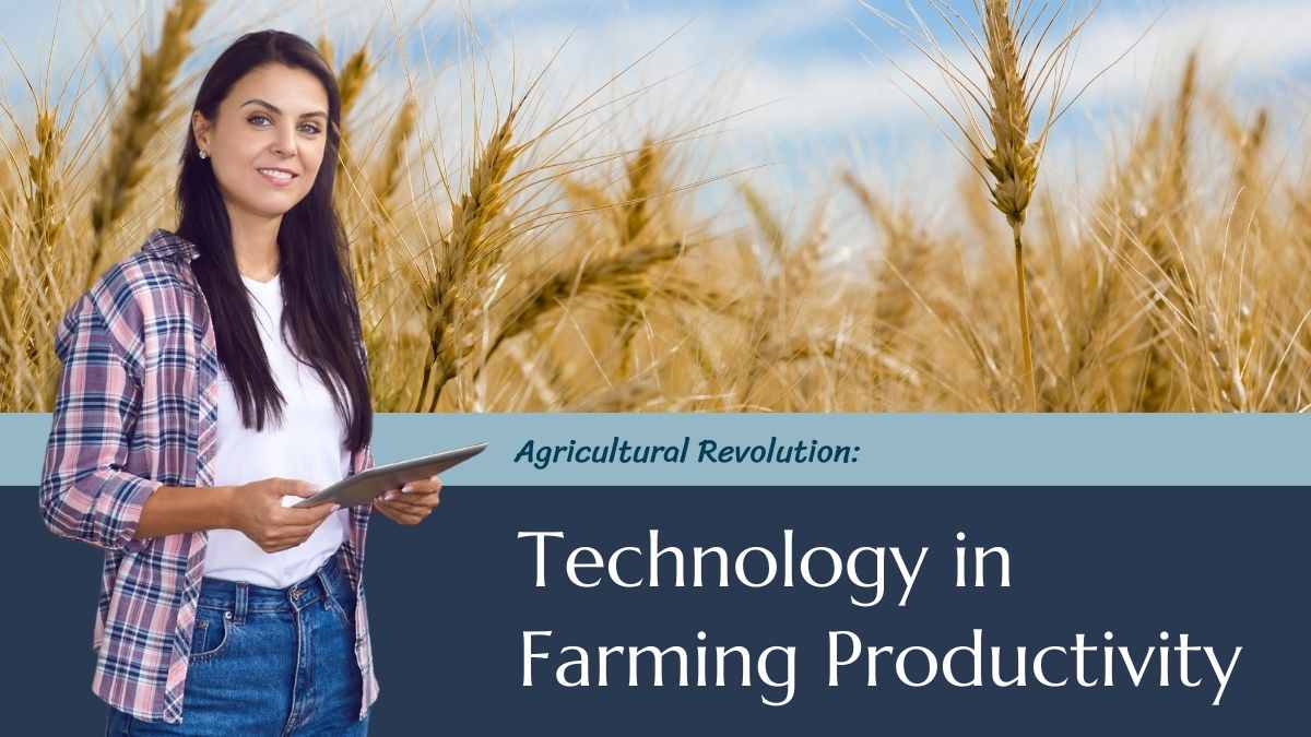 Simple Agricultural Revolution: Technology in Farming Productivity Slides - slide 1