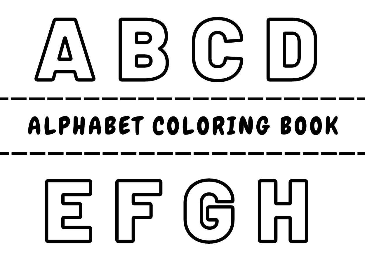 Alphabet Coloring Book - diapositiva 1