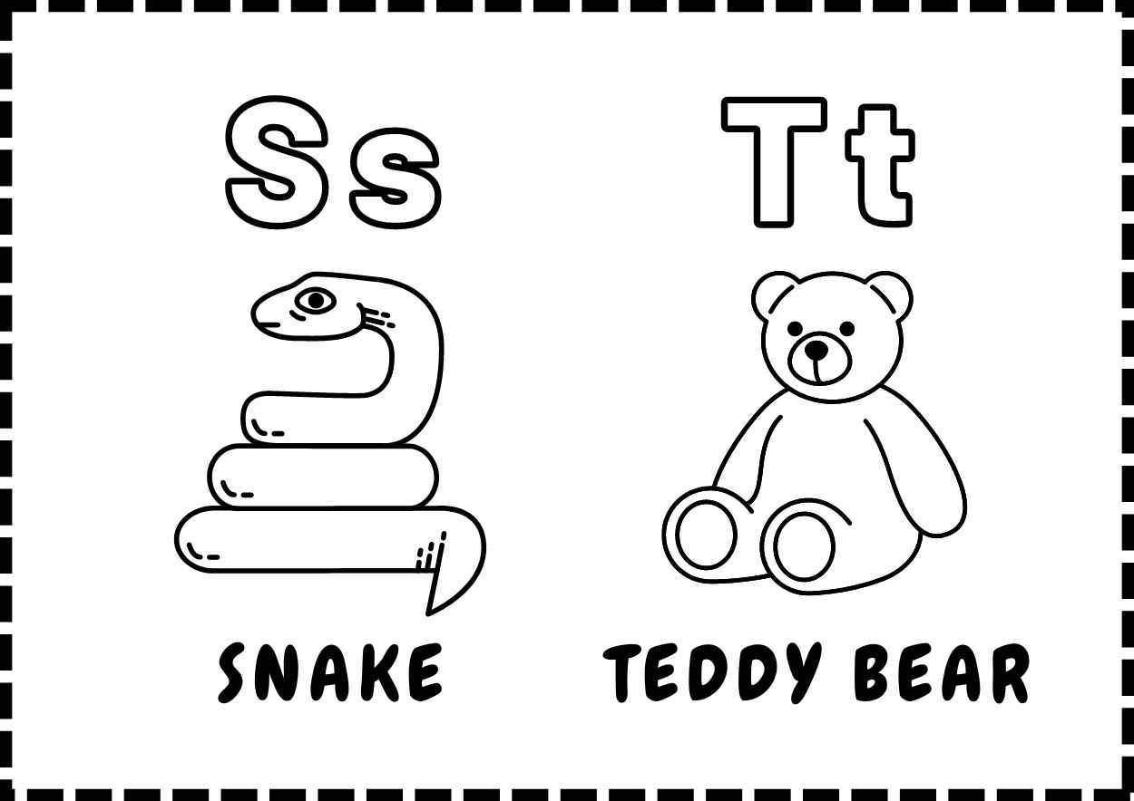 Alphabet Coloring Book - slide 11